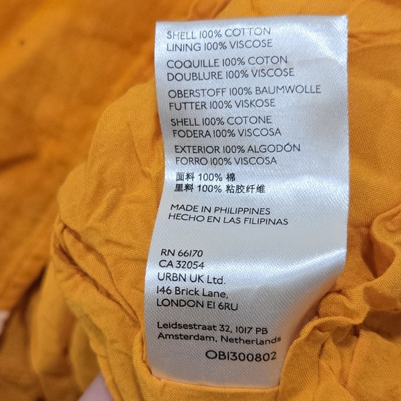 Anthropologie• Orange Pleated Wide Leg Women's Jumpsuit. Sz 4 - Picture 15 of 16